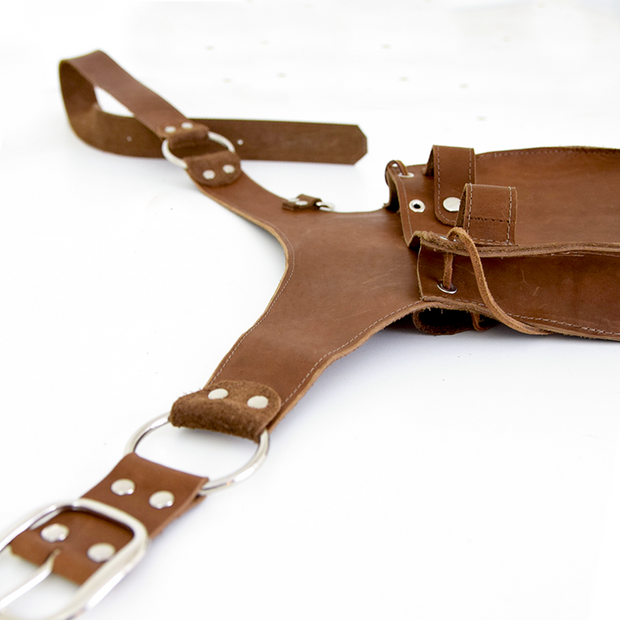 Handmade Garden Tool Belt | Leather | Hand Cut and Sewn.