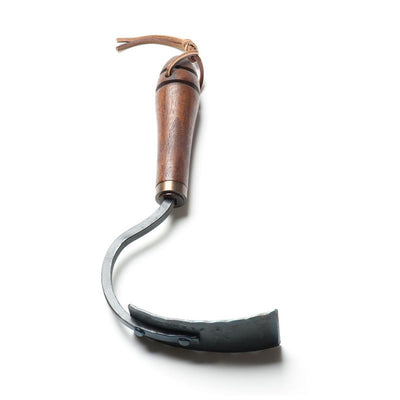 WHOLESALE Handcrafted Garden Hoe | Square Blade with Handturned Black Walnut Handle