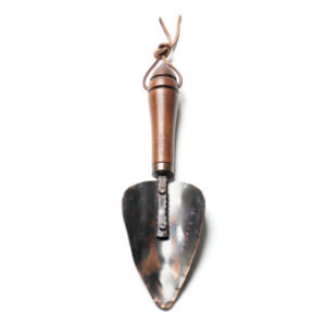 Hand forged garden trowel